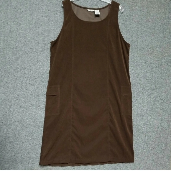 White Stag Dresses & Skirts - Women's White Stag Size XP Brown Pullover,  Sleeveless Zipped Pockets, Hemmed